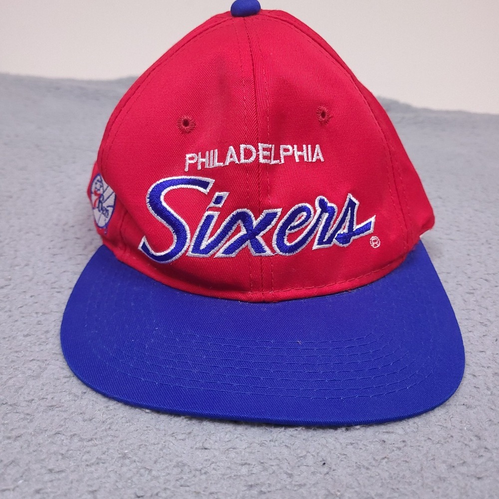 Vintage Philadelphia 76ers Hat Sports Specialties Script Snapback Twill Sixers